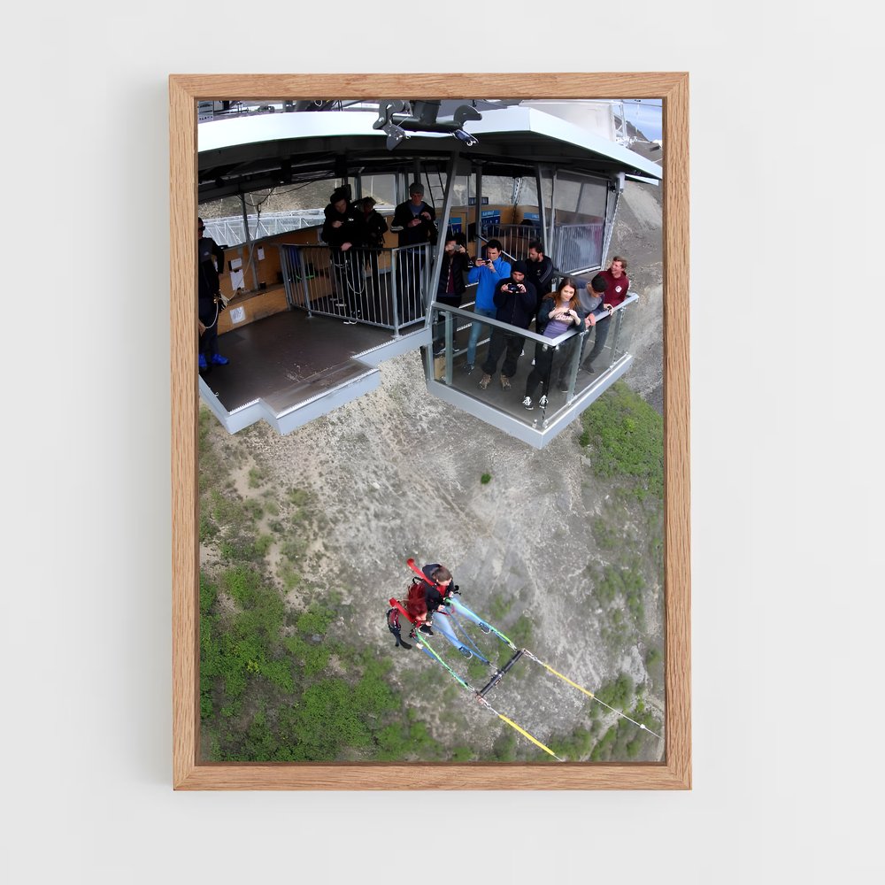Poster Sommet de Nevis – affiche Saut à l’élastique (vue 4)